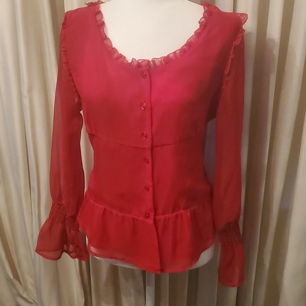 Milano sz m sheer shirt